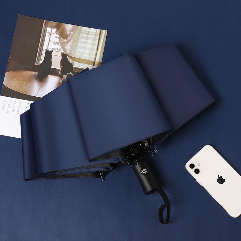 Automatic umbrella Male large double female weather and rain parasol Sunscreen umbrella UV protection advertising