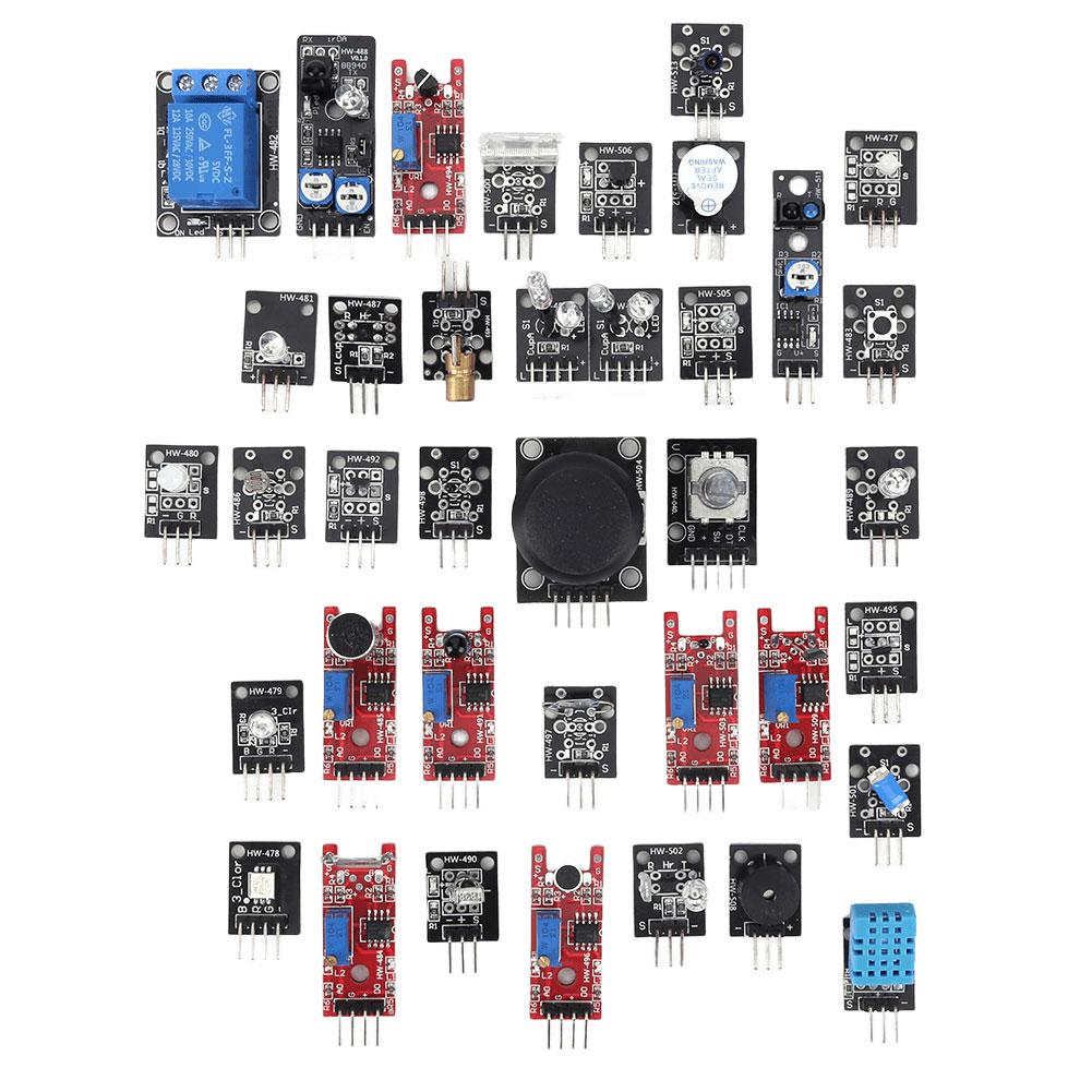 45-in-1-Sensormodule für Arduino Starterkit – besser als das 37-in-1-Sensorkit. 37-in-1-Sensorkit für Arduino Mega 2560 Nano