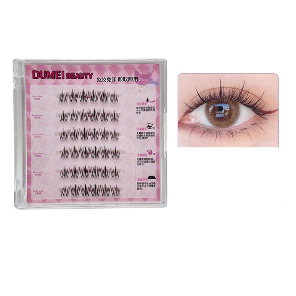 DIY Adhesive False Eyelashes Makeup False Eyelash Clusters Self-adhesive Lash Clusters Women/Girls