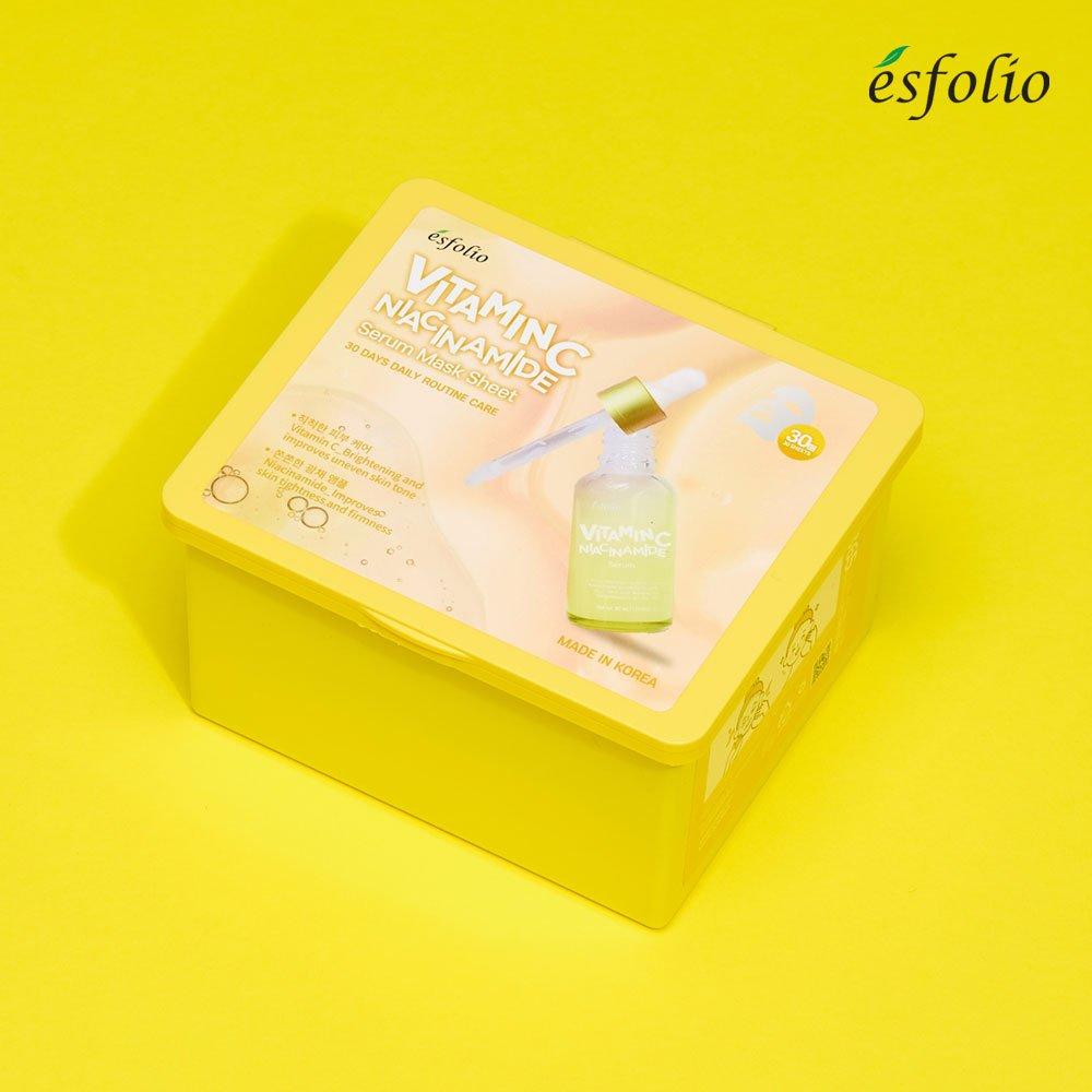 

ESFOFIO Vitamin C Essence Removable Mask Pack 400ml 30 sheets