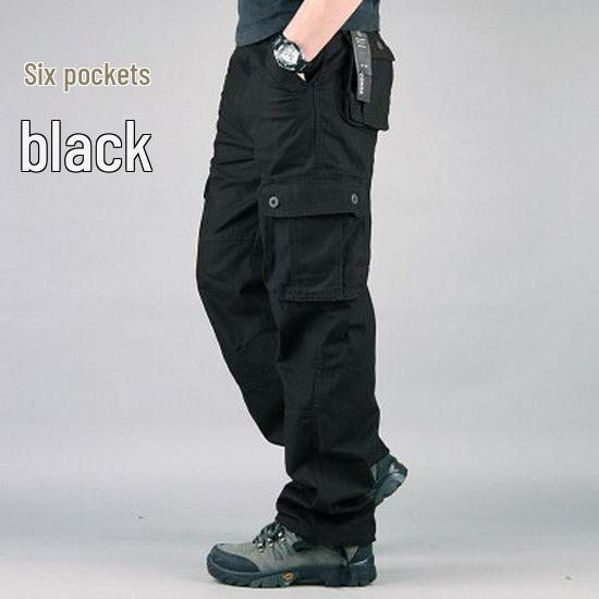 2024 Men's Multi-Pocket Loose Straight Casual Outdoor Pants