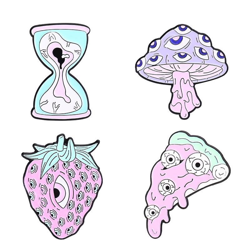 4-7PCS/SET Quotes Banner Enamel Pins Set Custom Cartoon Cool Slogan Brooch Lapel Badge Feminism Punk Jewelry for Friends