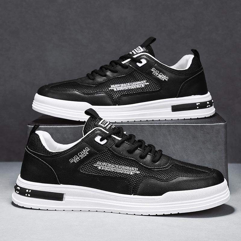 Mesh Breathable Men'S Shoes Thin Trendy Brand Mesh Shoes Little White Labor Insurance Casual Flat Non-Slip Board Shoes