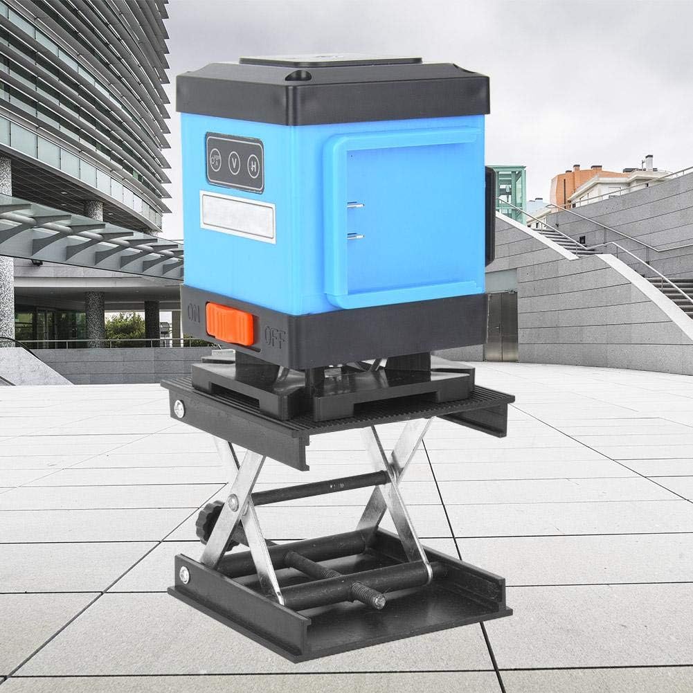 3.5"x3.5" Lab Scissors Jack, 90 x 90mm Level/Laboratory Plastic Plate & Metal Bracket Lifting Jack Platform Stand Rack, Lab Lift Stand Table