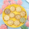 10PCS Eid Mosque Moon Cookie Cutters Plastic 3D Biscuit Molds Ramadan Fondant Baking Tools for Halal Treats Kids Family DIY