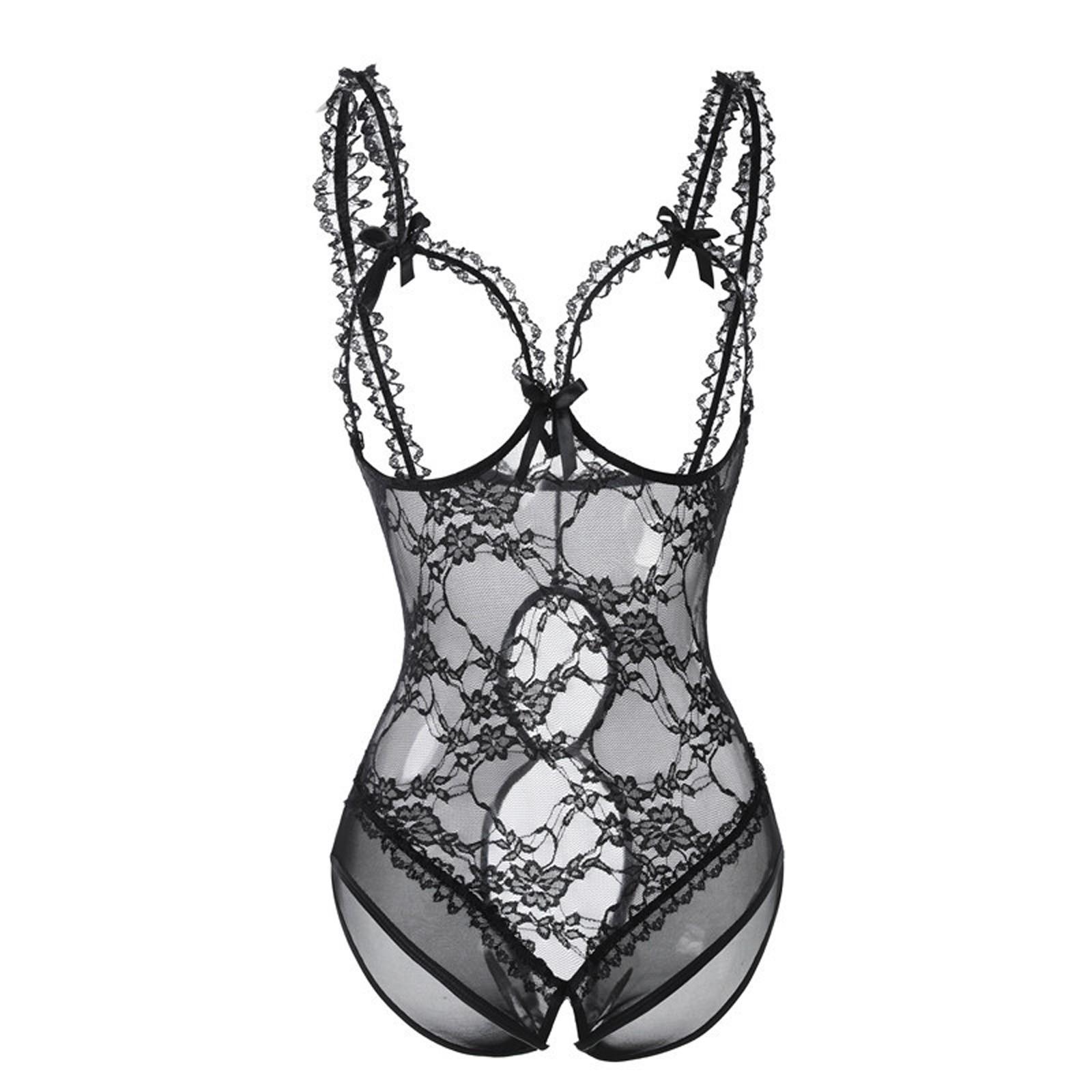 

Женщины Плюс Размер Нижнее белье Сетка Сексуальный Сиамский Открытый Пижама