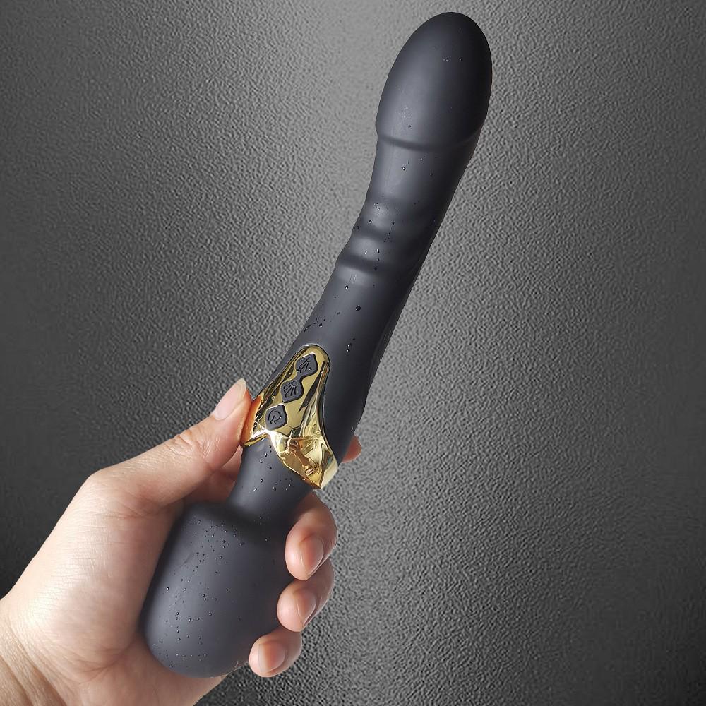 Doppelköpfiger vibrierender G-Punkt-Stab mit USB-Aufladung - Erotisches Erwachsenenspielzeug für Frauen.