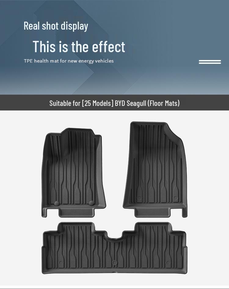 Eco-Friendly TPE Floor & Trunk Mats for 2023-2025 BYD Seagull