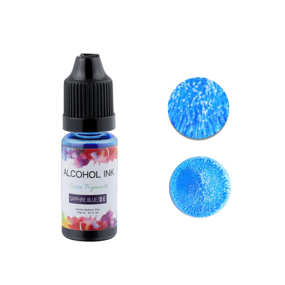 10ml Epoxy Resin Diffusion Pigment Resin Pigment Alcohol Ink Liquid Colorant Dye Diffusion Ink for Epoxy Dyeing Jewelry Making