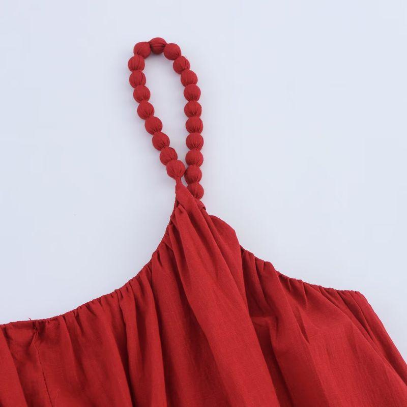 Jnleaog Autumn New Women Clothes Western Style French Style Design Beaded Sling Dress 5770225