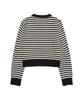 AMES-WORLDWIDE Basic Small Logo Stripe Knit Black