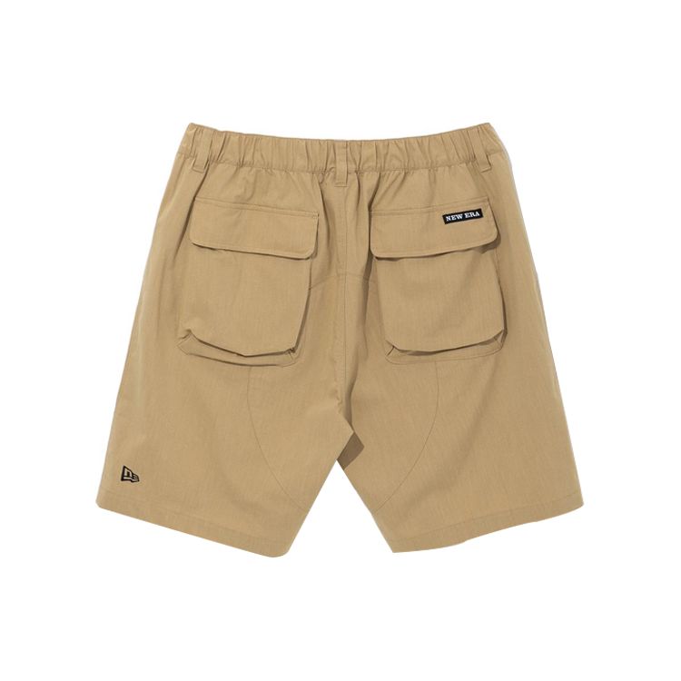 New Era SS22 Solid Color Pocket Decorated Shorts Men Shorts Khaki 13086487