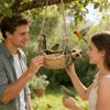 Decorative Bird Feeder Sloth Shaped Outdoor Birdfeeder Yard Sparrow Feeder for Garden Backyard Patio Yard Porch Tree