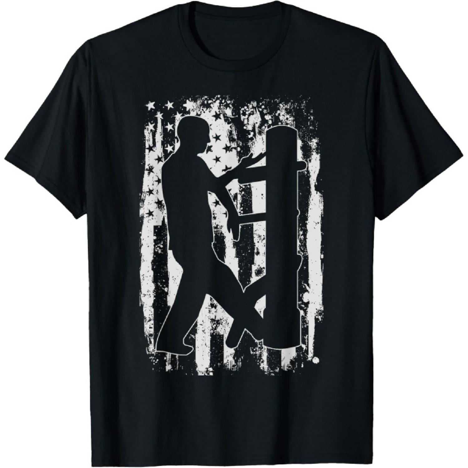 Wing Chun Tsun USA American Flag Vintage T-Shirt XXXXXL чёрный