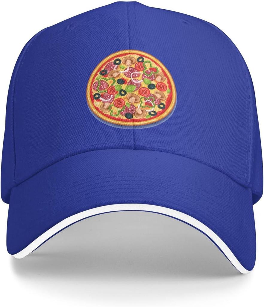 Pyszna Pizza Czapka z daszkiem Poliester Casualowa Snapback Unisex Regulowana