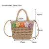 Hot Selling New Straw Woven Women Bag Summer Flower Fashion Woven Bag Handbag Paper Rope Hollow Casual Shoulder Bag