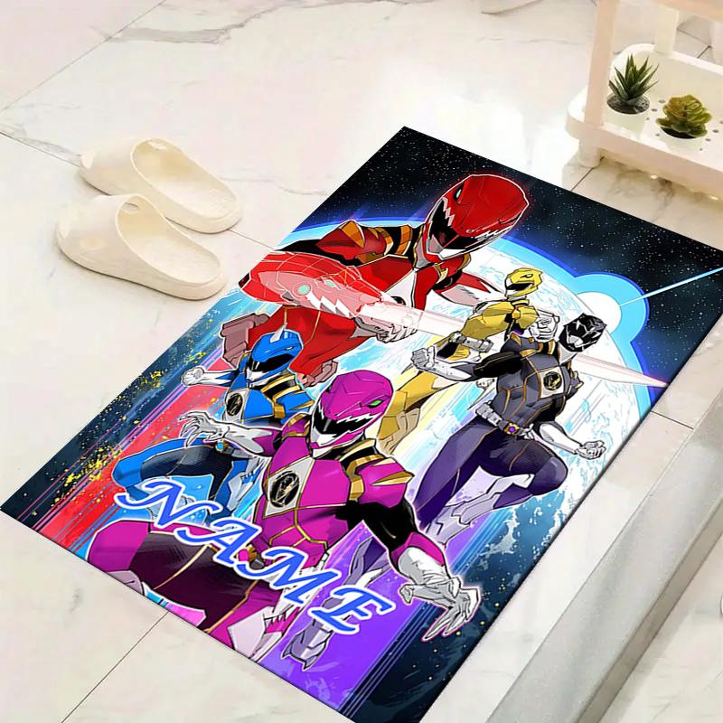 Custom 1Pc Power Rangers Artwork Rug Office Carpet Indoor Outdoor Entrance Doormat Nonslip Soft And Comfortable Living Room D2915214