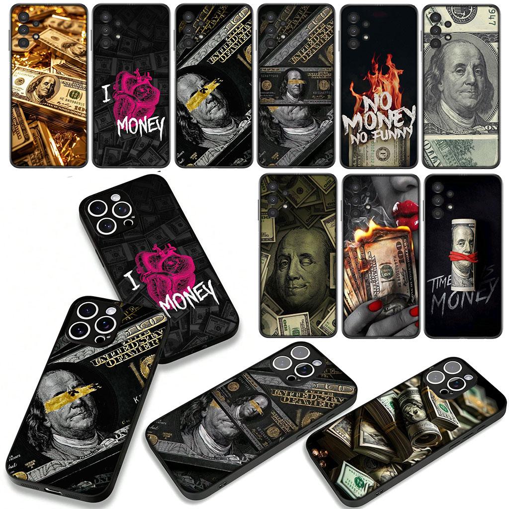 Gold Money 100 D-Dollars Case for Samsung Galaxy A25 A37 A57 A12 A14 A31 A41 A50 A51 A70 A71 A72 A21S A04 M15 Note 20 9 8 10