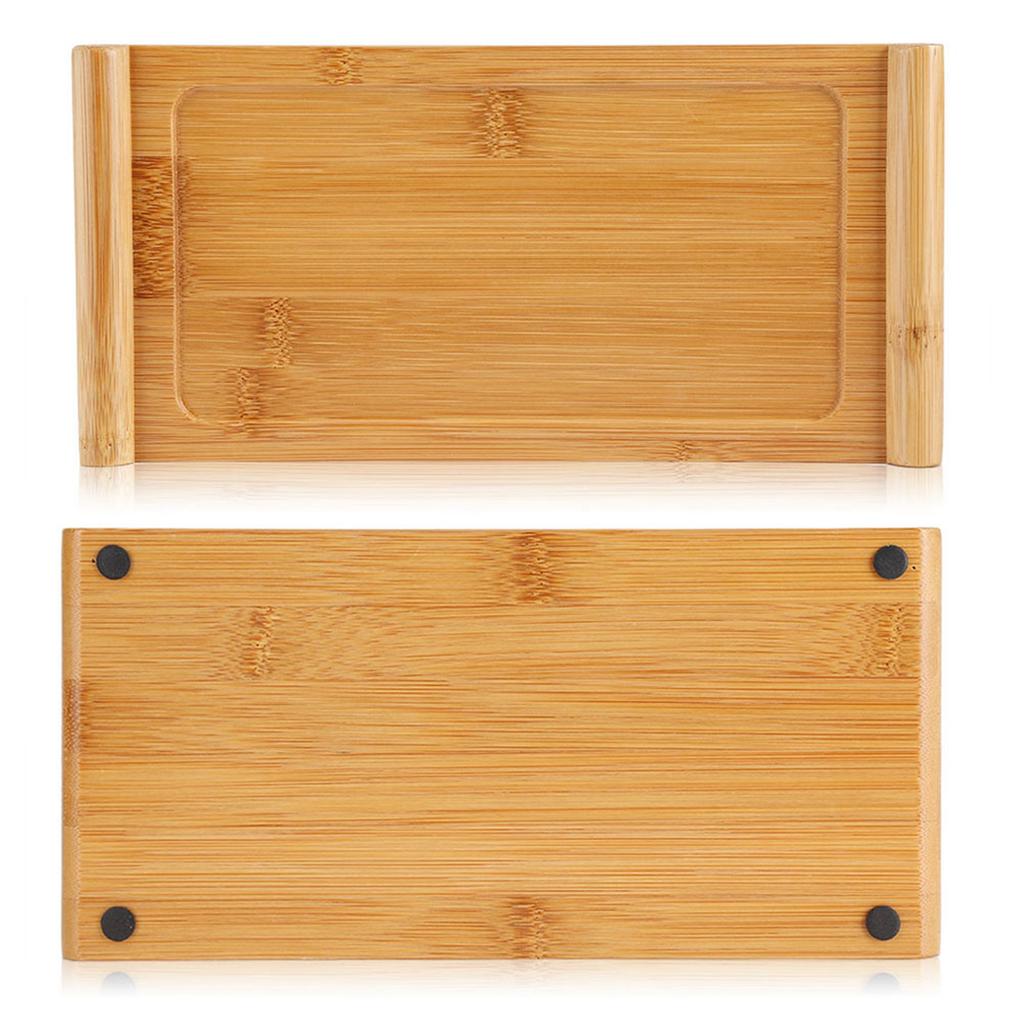 Bamboo Tea Tray Cup Plate Food Dessert Serving Tray Kung Fu Tea Accessory