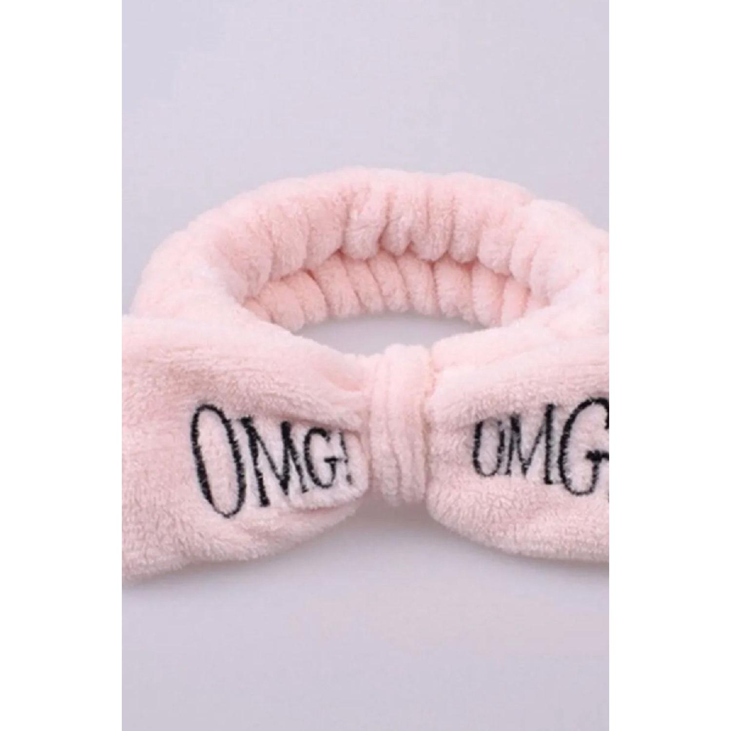 

Omg Plush Bandana Makeup Spa Hair Band Powder чистый