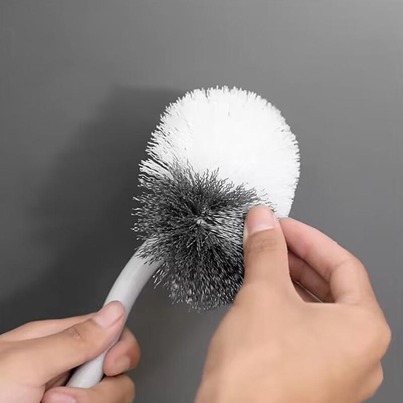S-förmige Toilettenbürste Wandmontierte Reinigungsbürsten Toilettenreinigungsbürste mit langem Griff Toilettenbürste mit weichen Borsten Badezimmerwerkzeug