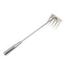 Stainless Steel Weed Remover Tool 5 Teeth Manual Weed Tool Ergonomic Handle Weed Removal Tool for Gardening Backyard Yard Farm Planting Weeding and