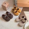 Girls' Korean-style Suede Polka Dot Leather Shoes, New Spring and Autumn Soft-soled Toddler Princess Shoes, Forest-style Single Shoes