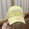 Spring And Summer Color Letter Embroidery Baseball Cap Women'S Fashion Casual Versatile Trend Cap Men