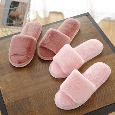 Śliczne stałe miękkie pluszowe kapcie jesień dom slajdy kobiece klapki japonki damskie kapcie zimowe domowe ciepłe futrzane kapcie damskie