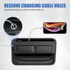 Pack-1 Car Gap Center Storage Box, Leather Car Seat Gap Filler Storage, Universal Car Seat Organizer, Car Accessories for Phones, Glasses, Keys,