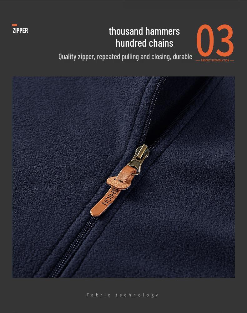 2025 Windproof Fleece Vest - Velvet-Lined, Thick, Warm, Stand-Up Collar, Sleeveless for Autumn & Winter