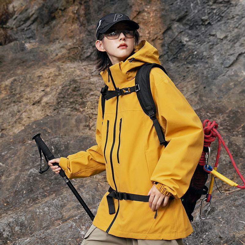 Unisex Outdoor Heat-Sealed Windbreaker: Mountain-Style Camping, Leisure & Hiking Gear for Autumn/Winter