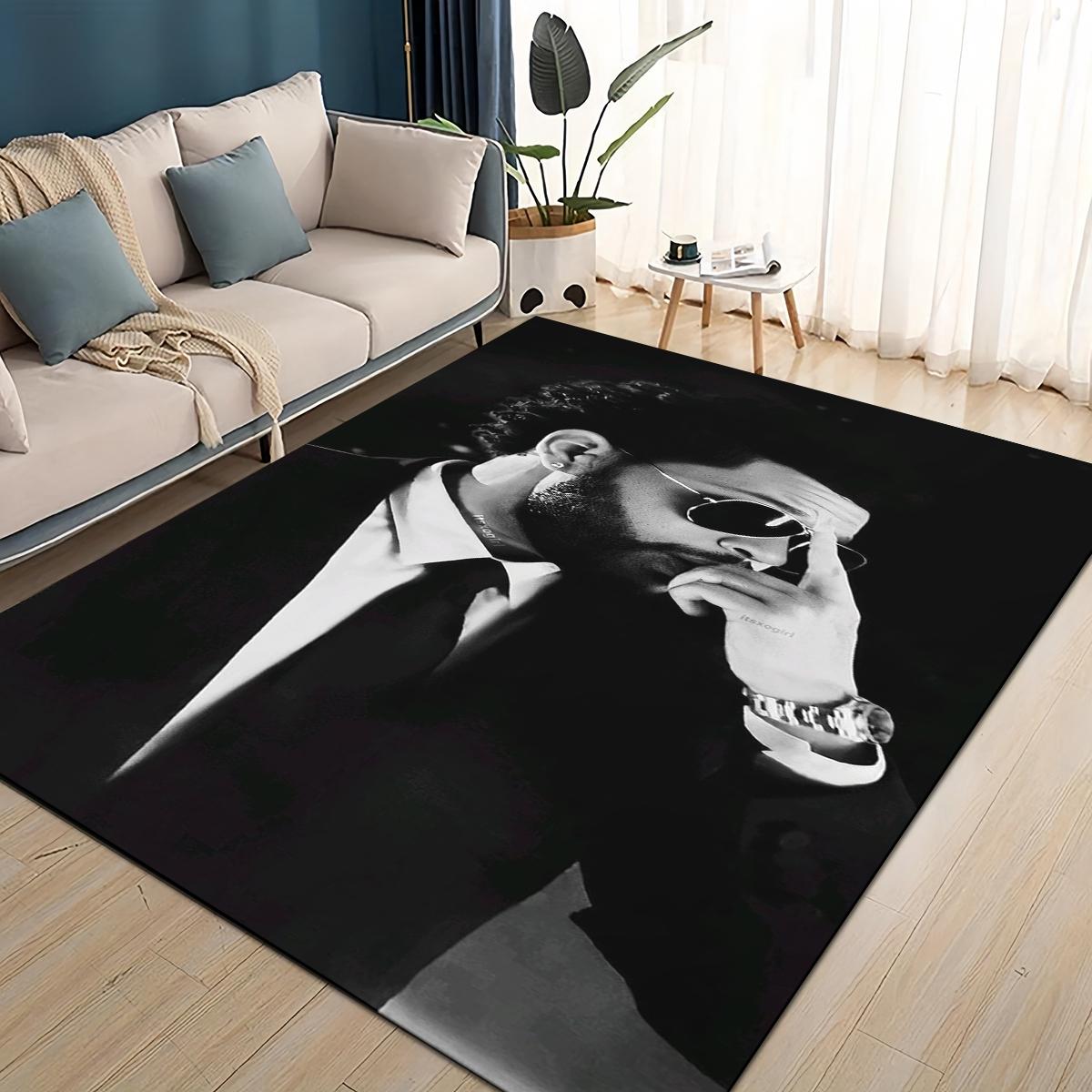 

3D Ковер The Weeknd X.O Певец R&B для Гостиной Спальни Дома Украшение Дивана, Детский Игровой Нескользящий Коврик Рождественский Подарок 40x60cm( 15x23in )