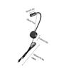 Wall Lmap Sconces Clamp Light 3W Bedroom Lamp On/Off Switch White Silver Black Flexible Gooseneck Home Bedside Reading Lights