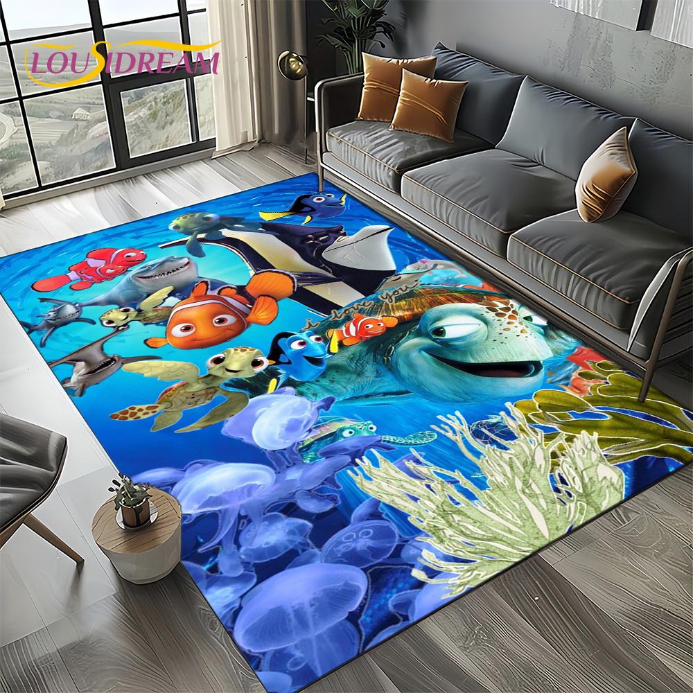 27 Style Cute Finding Nemo Cartoon Sea World Carpet Rug for Bedroom Living Room Home Sofa Decoration,kids Large Decor Floor Mat