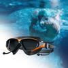 Adults Swim Goggles Clear Lens Large Frame Men Women No Leakage Anti-Fog UV