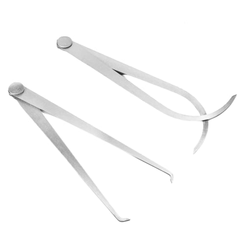 Utoolmart Outer and Inner Caliper Tool, 200mm Long, 8 Inch, 1 Piece, Stainless Steel Inside Caliper, Dedicated Tool for Measuring Internal and Externa