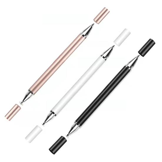 Capacitive Pen Dual Heads Precise Positioning High Sensitivity Multi-function Conductive Smooth Writing Portable Universal Tablet PC Phone Pencil