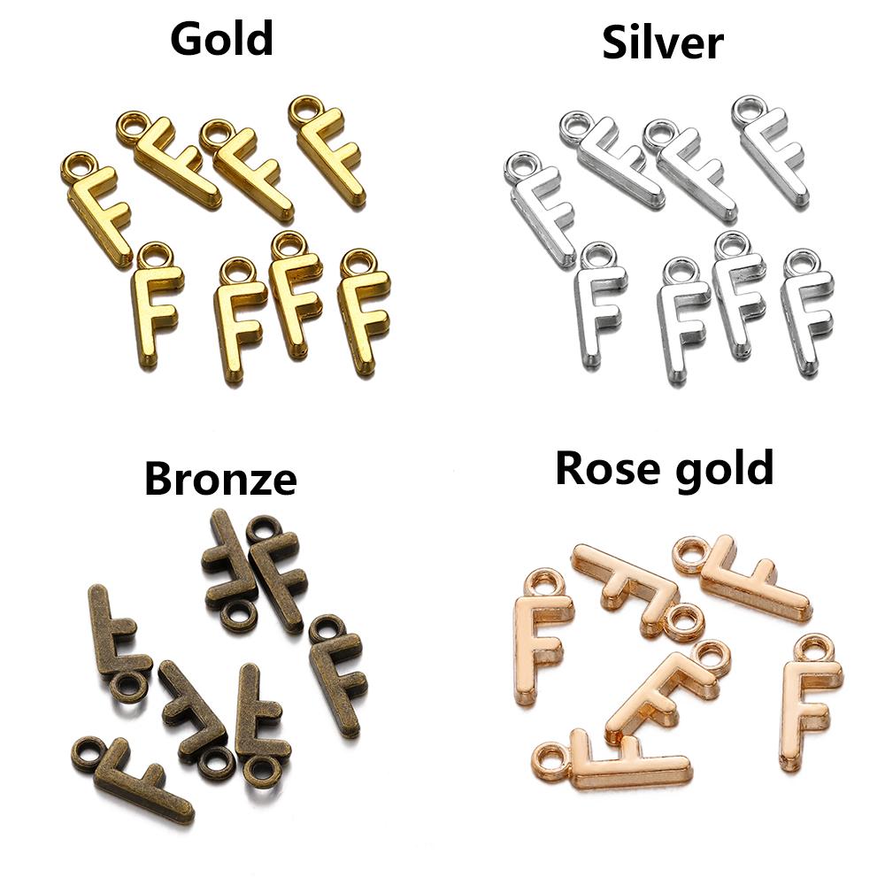 26-30Pcs 7X16 mm Alloy 26 Alphabet A-Z Letters Charms Pendants For DIY Bracelet Necklace Jewelry Making Supplies Accessories