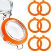8 Pieces 3.75 Inches Silicone Jar Gaskets Replacement Silicone Seals Airtight Gasket Sealing Rings for Regular Mouth Canning Jar