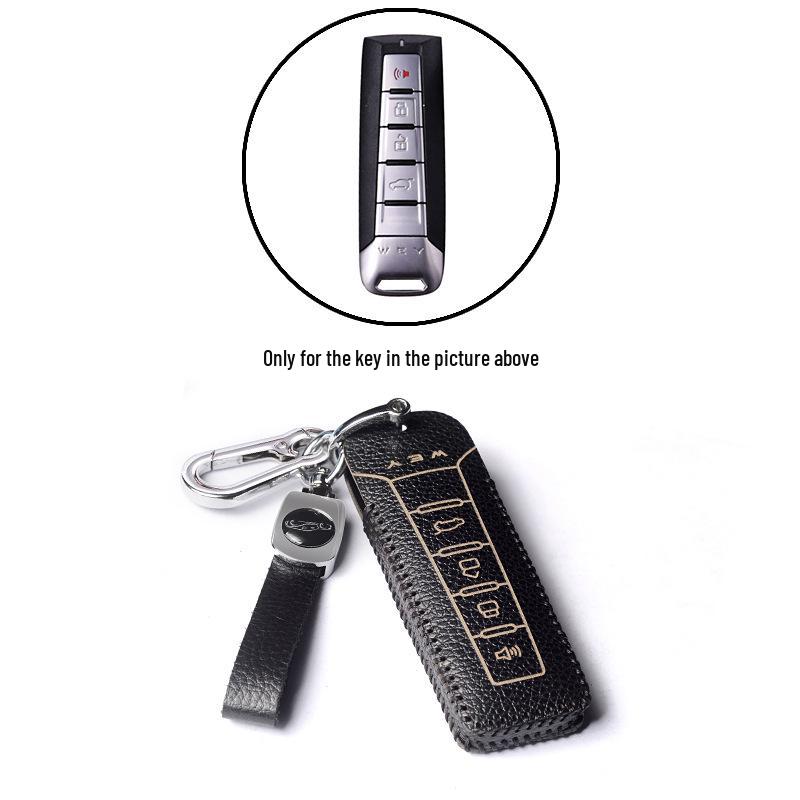 

Genuine Leather Protective Case for Great Wall Wey VV5, VV6, VV7 Smart Key