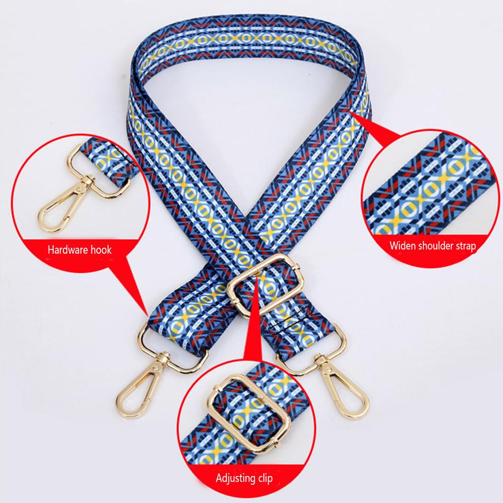 55in Handbag Shoulder Strap Replacement Polyester Strap for DIY Lady Purse Crossbody Bag Adjsutable Strap with Buckle