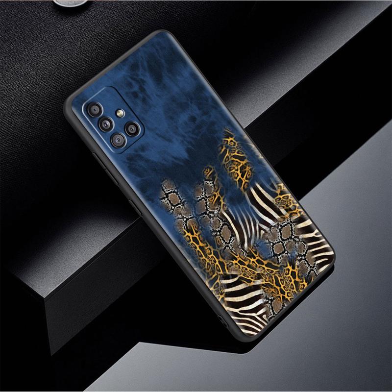 Tiger Leopard Print Case For Samsung Galaxy A54 A52 A14 5G A53 A12 A13 A71 A23 A34 A33 A21s Phone Cover