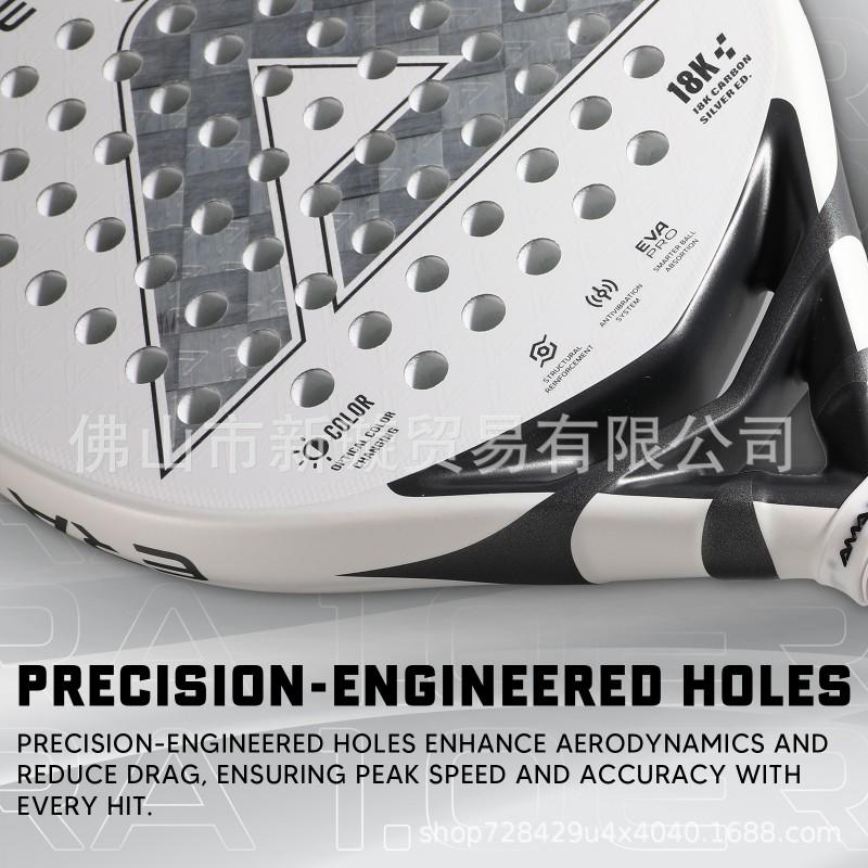 AMASPORT Padel Racket 18K Carbon Fiber 3D Professional Paddle Sports