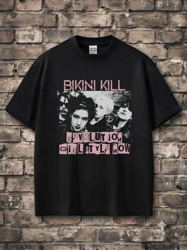 Bikini Kill Punk Tee | Riot Grrrl Shirt and kids tshirt | Bold Feminist Graphic , unisex,cotton