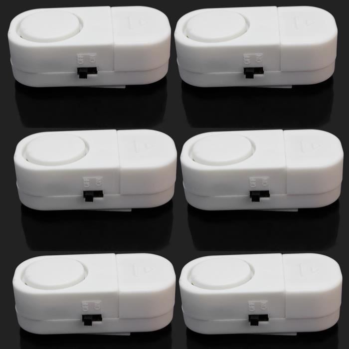 6 Sets Anti-Theft Sensor Alarm Security Door Window Magnetic Wireless
