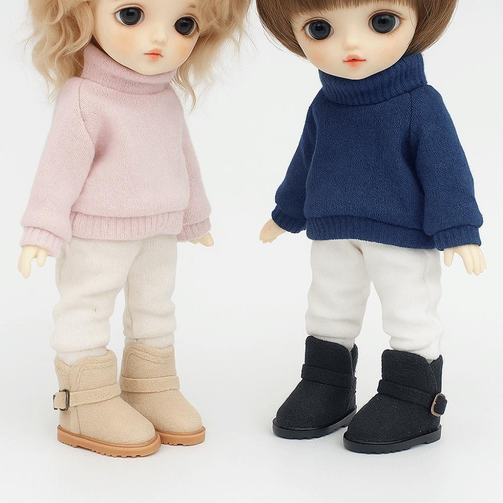 1 Pair Warm 1/6 Bjd Doll Snow Boots Plush 20cm Doll Snow Boots 1/6 Bjd Doll Winter Shoes Children