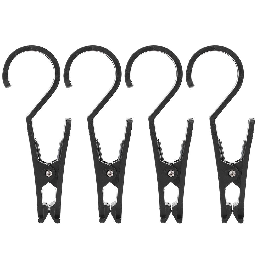 4pcs Tent Tarp Hook Clips Multipurpose Portable Hanging Tarp Hook Clip for Outdoor Activity