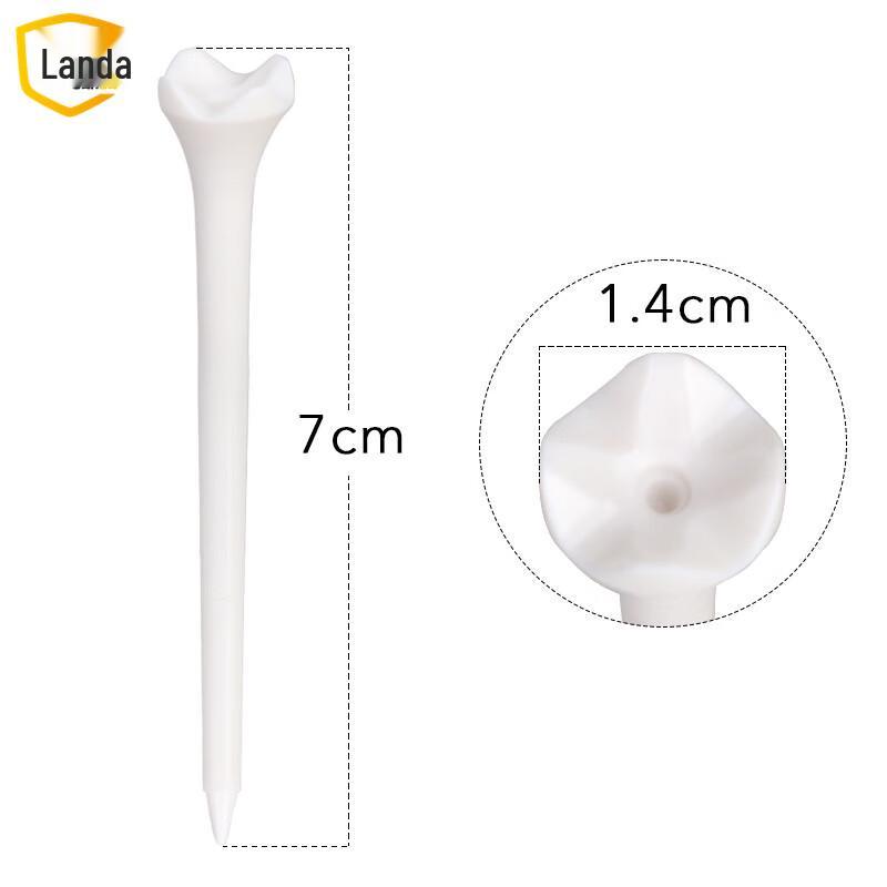 Lan Da 4-Claw Plastic Golf Tees, 100 Pcs, 70mm