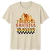 Thankful Grateful Blessed Unisexs TShirt Retro Fall Thanksgiving Gift For Her